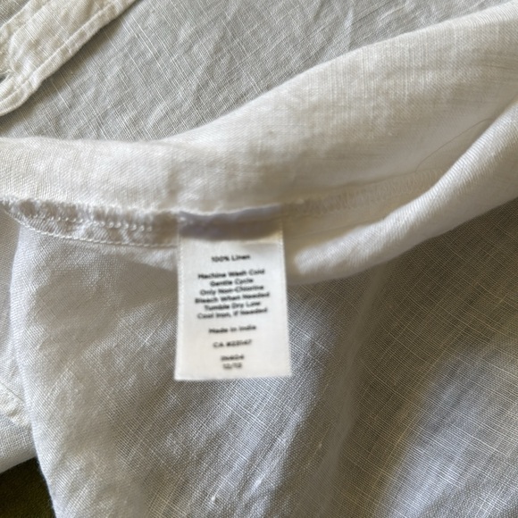 Talbots Linen Button Down - Picture 3 of 4